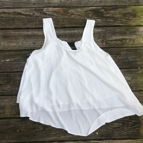 TOBI White Sheer Tank - Picture 2 of 2